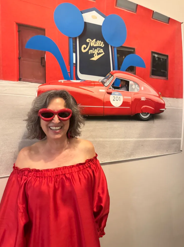 Portrait with artwork